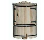 Кедровая бочка круглая гигант со скосом профессиональная (высота 130 см, диаметр 100100 см, толщина стенки 4 см) - продажа