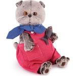 Мягкая игрушка BudiBasa Кот Басик в красном комбинезоне (19см) (в подарочной коробке) Ks19-066 (ООО МПП) - продажа опт