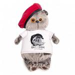 Мягкая игрушка BudiBasa Кот Басик в футболке с принтом Плюшевая революция (19см) (в подарочной коробке) Ks19-074 (ООО МПП) - продажа опт